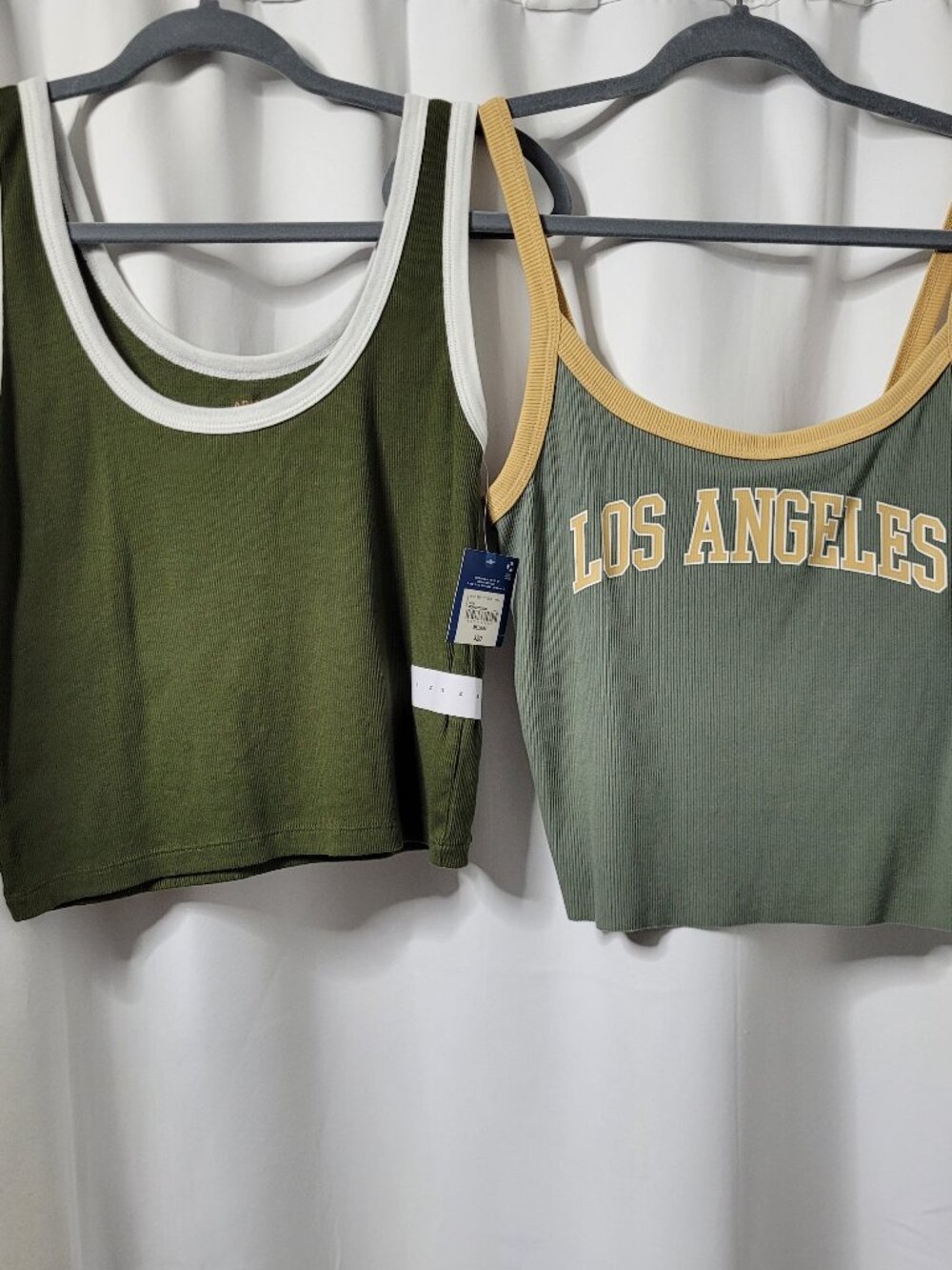 NWT Ribbed Cami Ringer Tank Top Size M and L